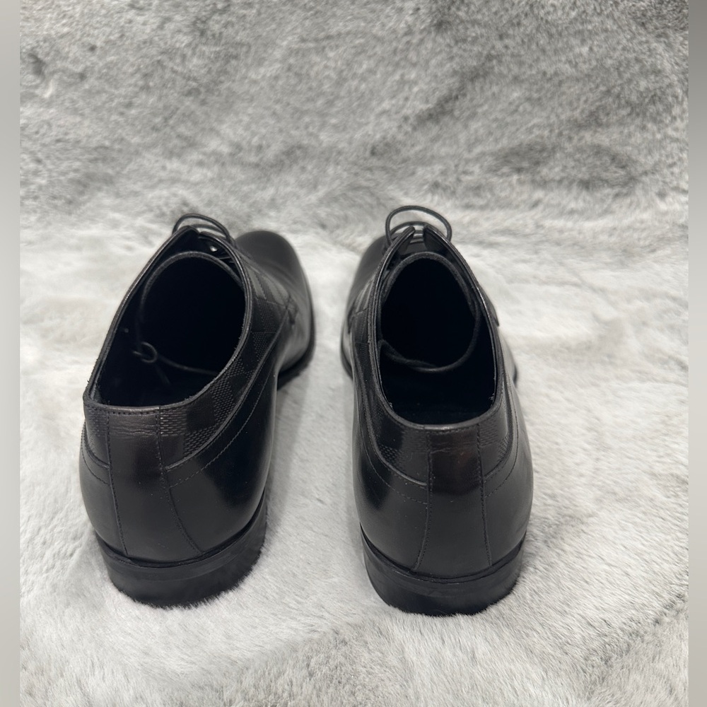 Louis Vuitton Derby Men's Black Leather Dress Shoes Size 6 1/2 - Picture 9 of 12